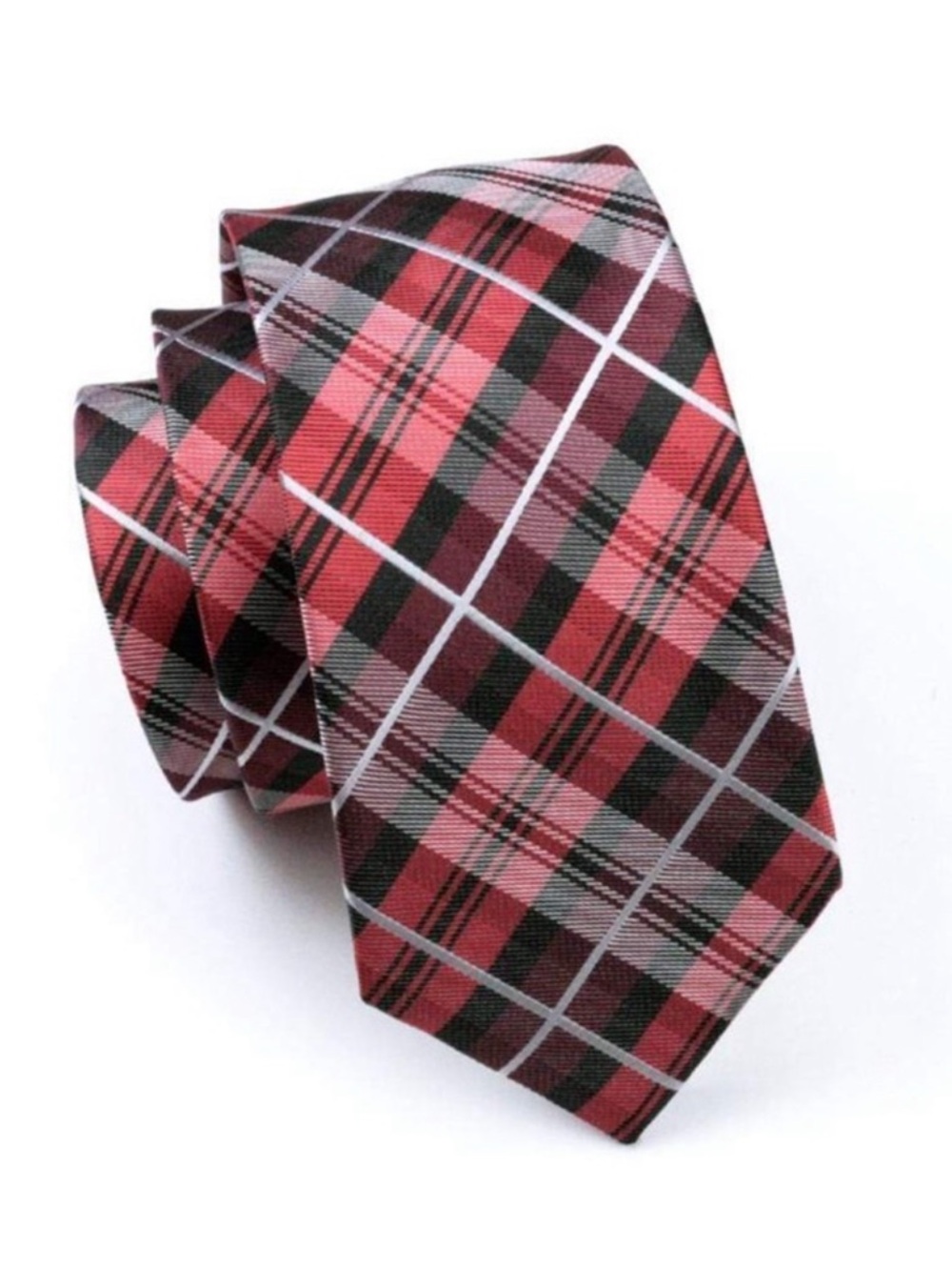 Express Red Plaid Men's Tie